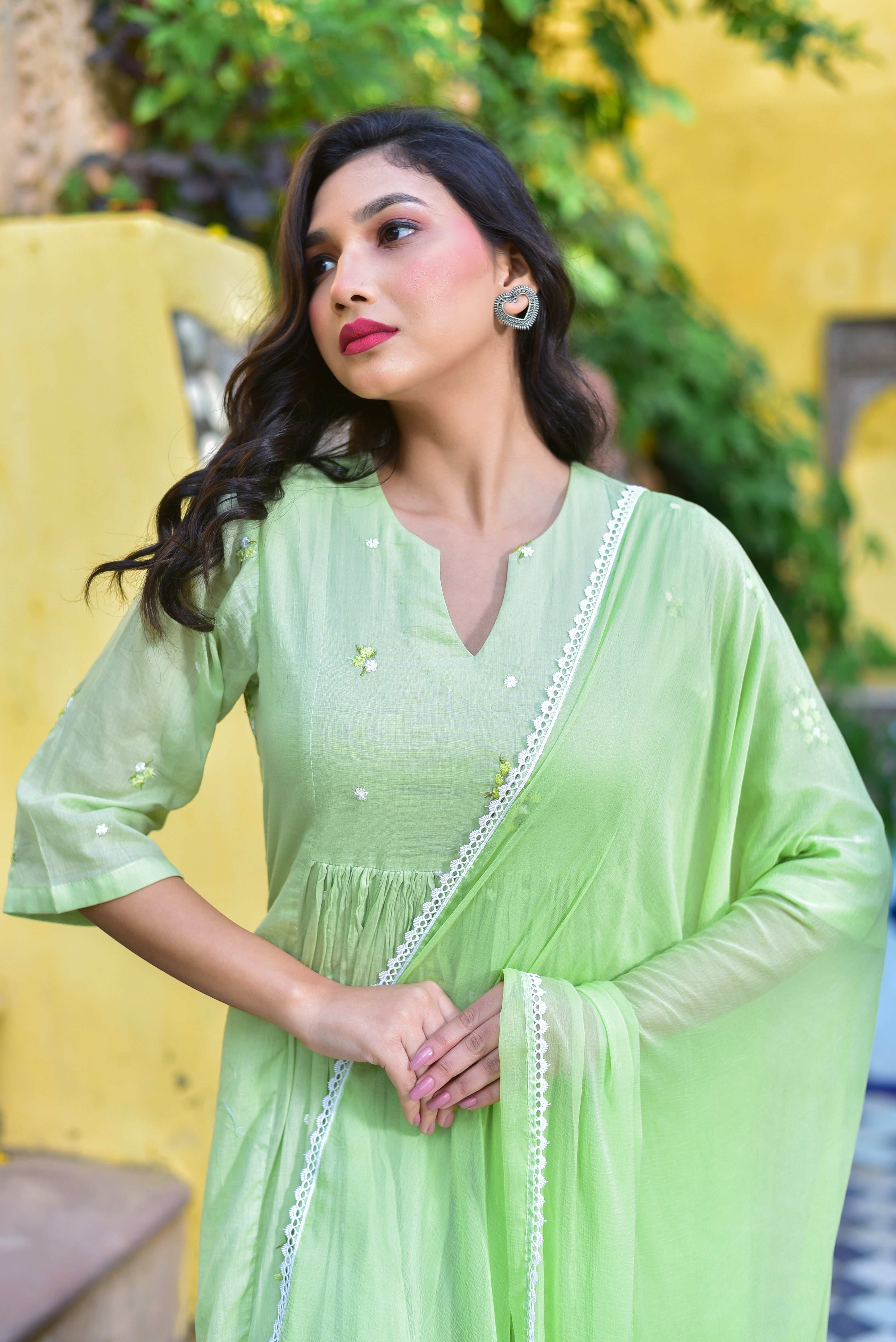 Peach Petal Kurta Set