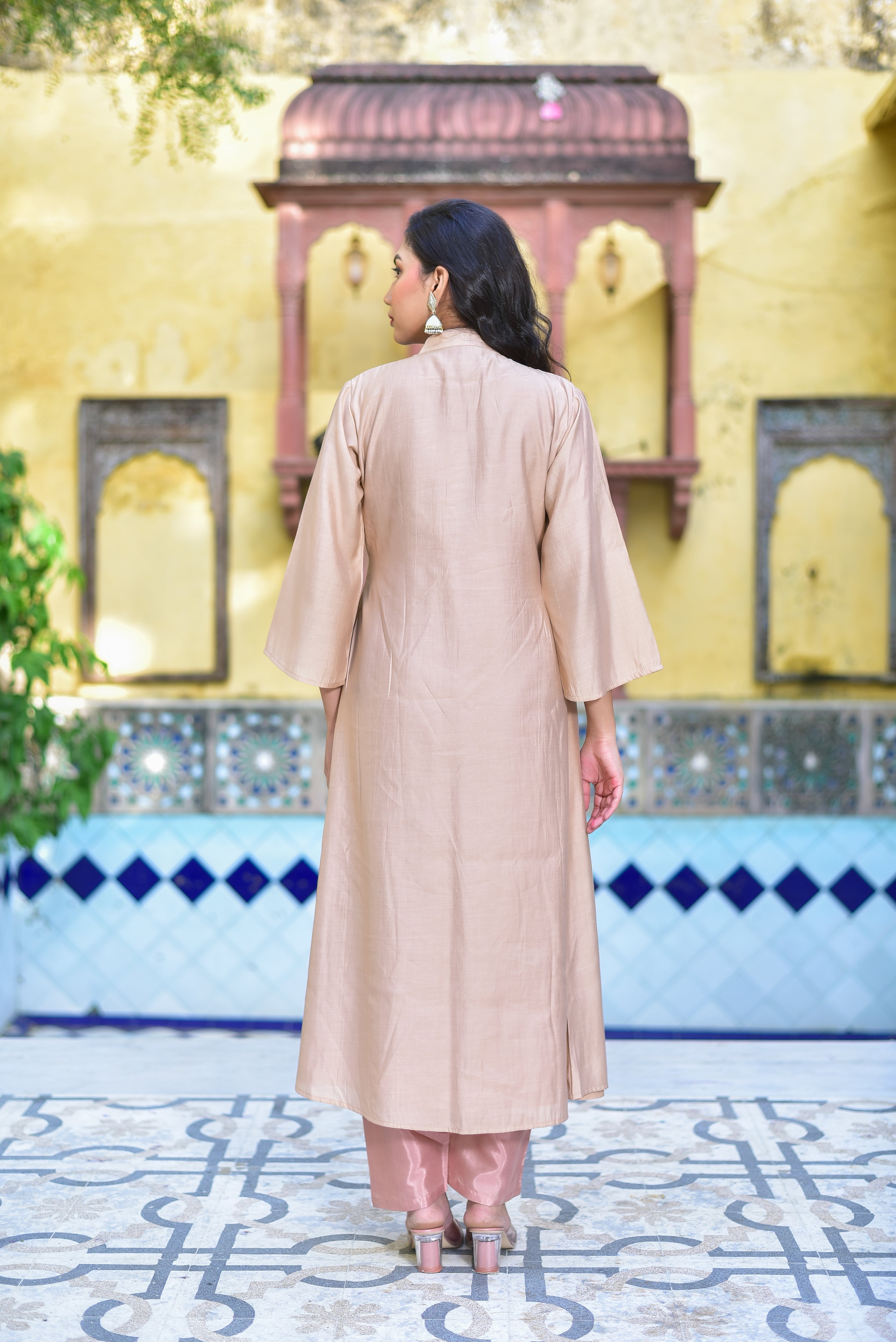 The Royal Rasmalai Pleated Kurta Set