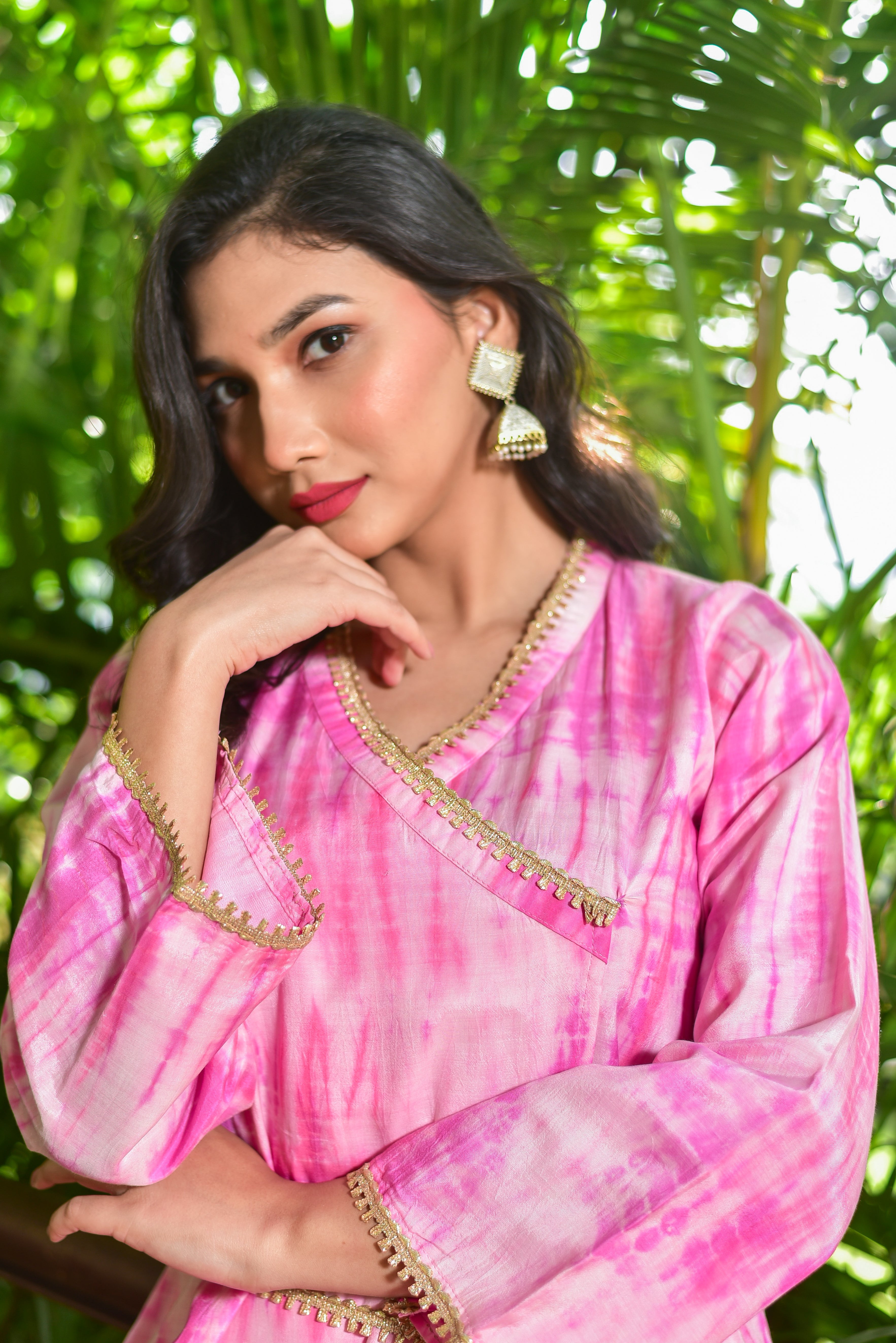 Roseberry Pink Shibori Co-ord Set