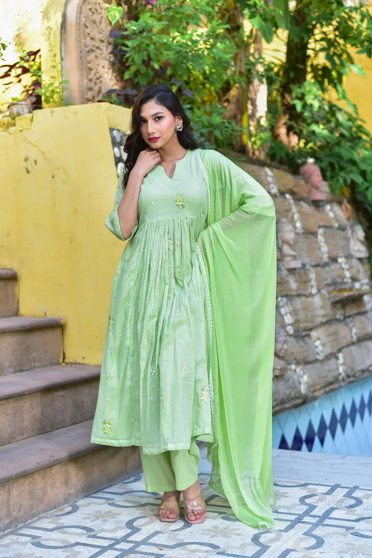 The Mint Majesty Kurta Set - Kurta Set for Women