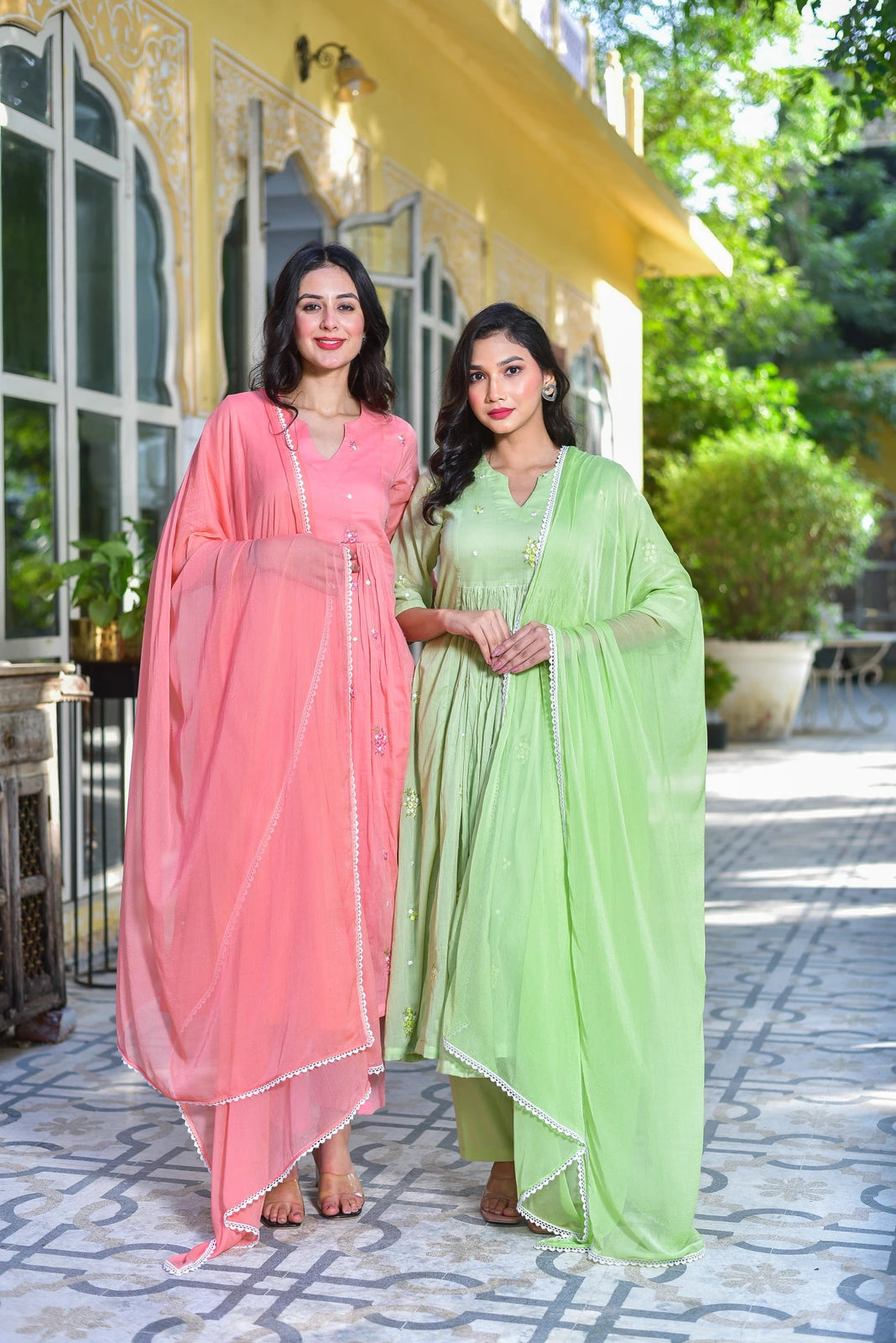 Peach Petal Kurta Set