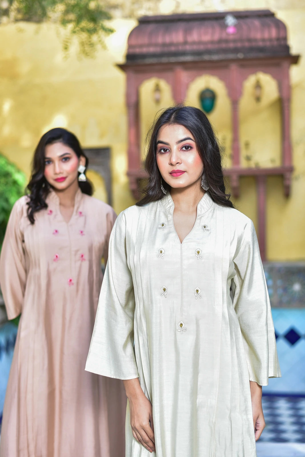 The Royal Rasmalai Pleated Kurta Set