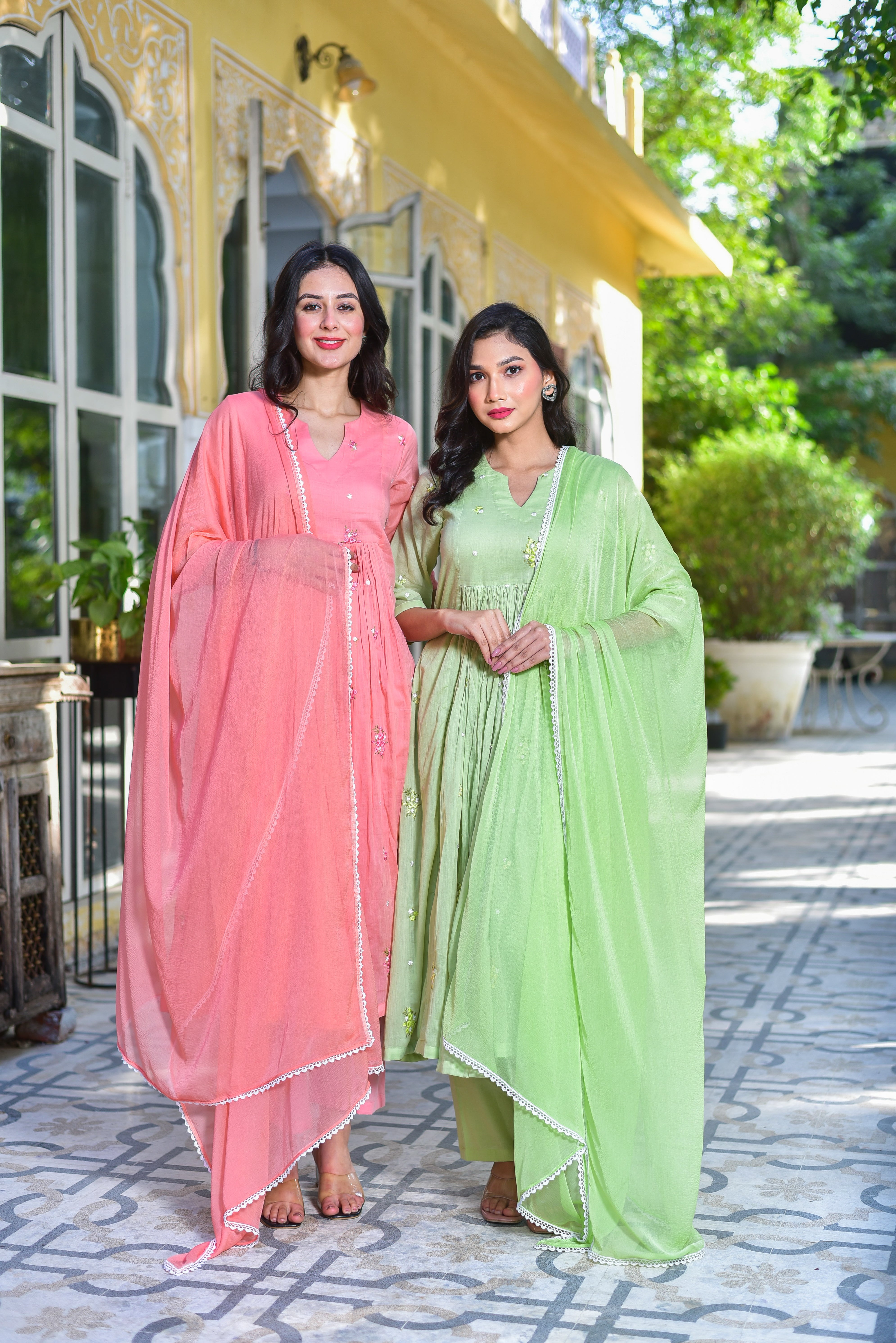 Peach Petal Kurta Set