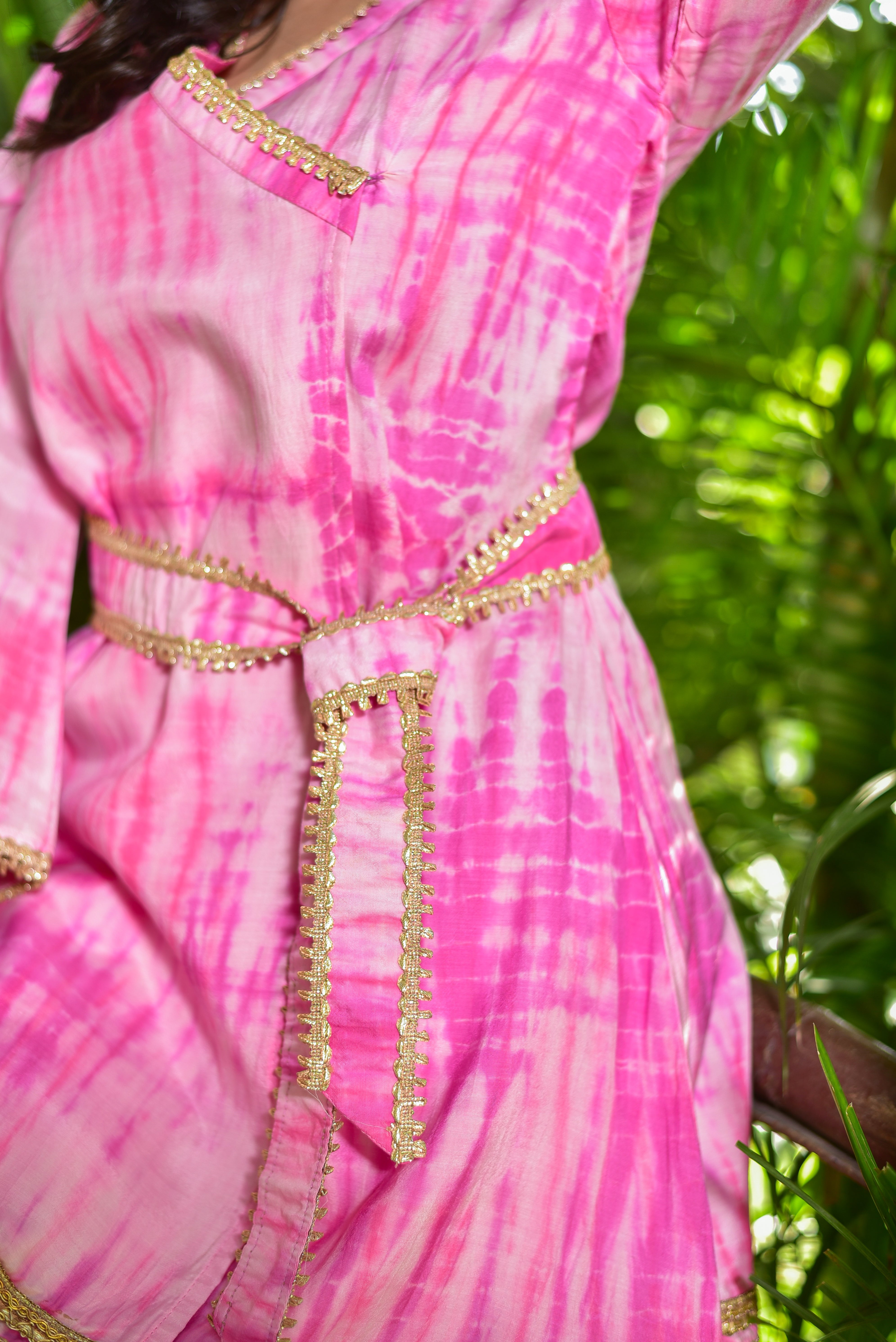 Roseberry Pink Shibori Co-ord Set
