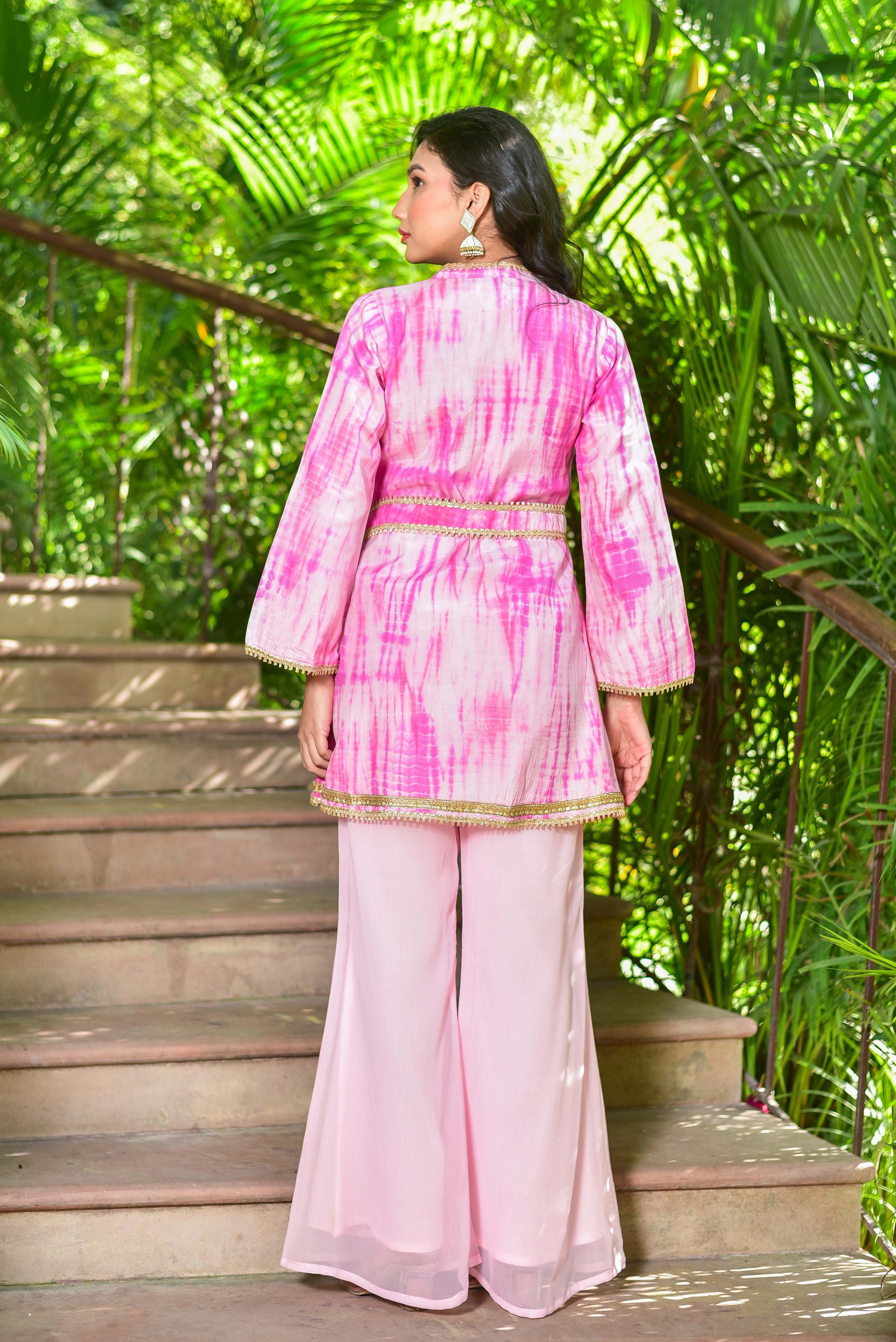 Roseberry Pink Shibori Co-ord Set