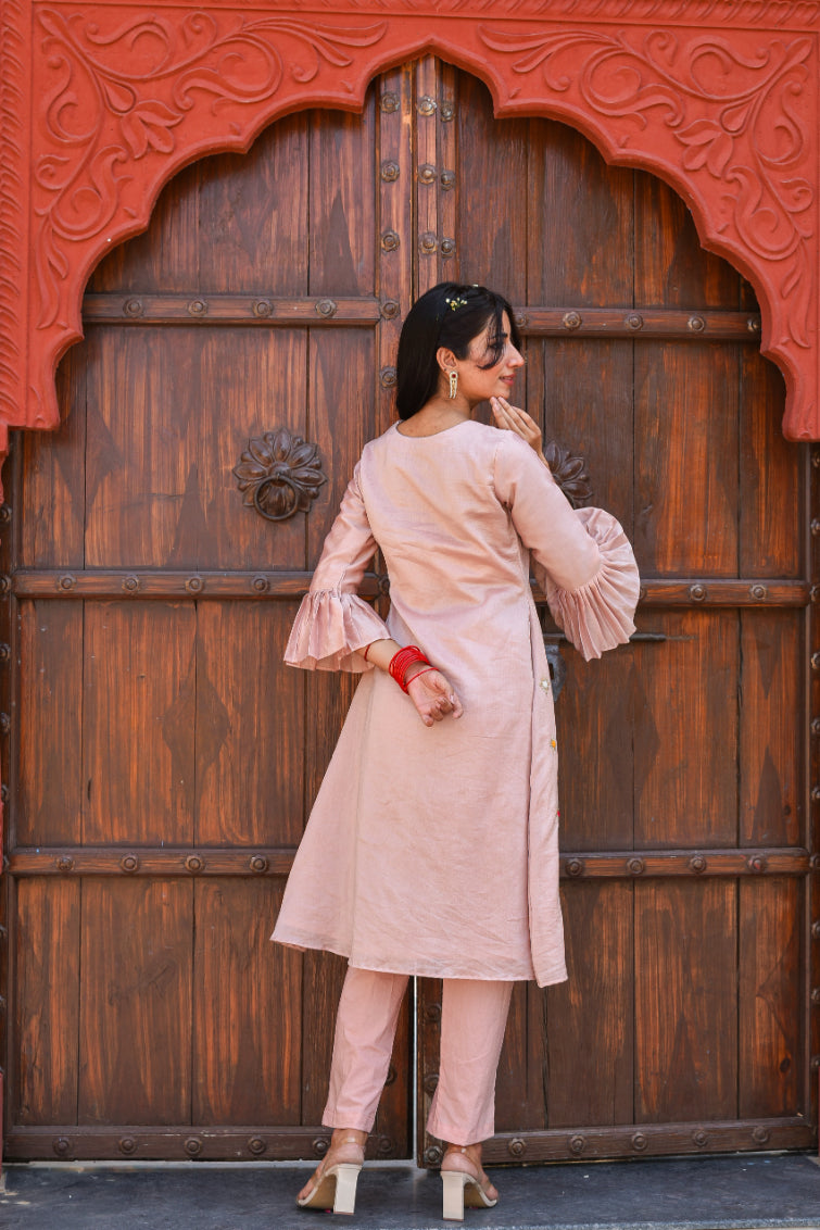 Dust Peach Kurta Set