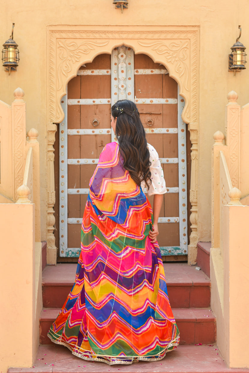 Pachrangi Umbrella Cute Lehenga Set