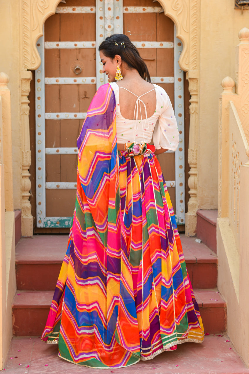 Pachrangi Umbrella Cute Lehenga Set