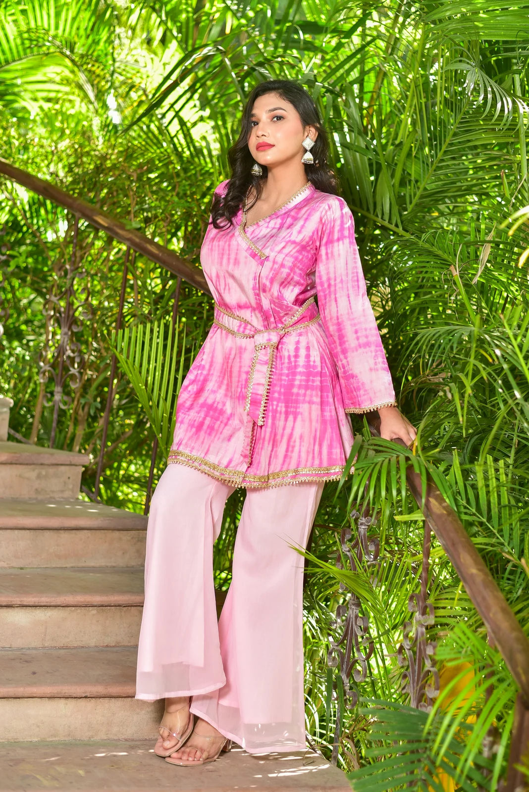 Roseberry Pink Shibori Co-ord Set